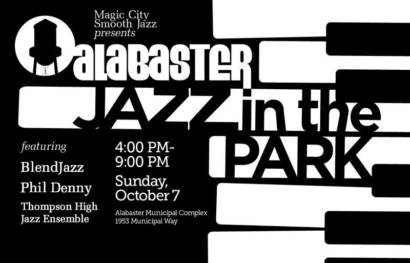 Alabaster Jazz in the Park: Sunday, October 7, 4 PM Alabaster Jazz in the Park: Sunday, October 7, 4 PM