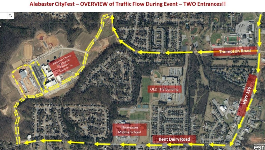 Visitors to Alabaster CityFest, General Info & Directions Here